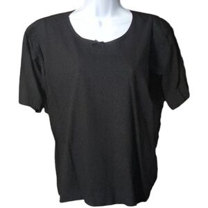 Nancy Heller For Neiman Marcus Black Bow Detail Top